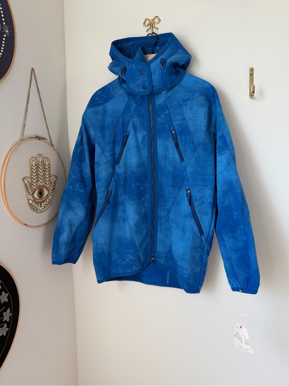FP Movement Blue Hooded parka coat